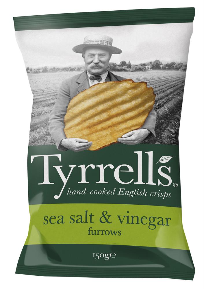 Furrows Sea Salt & Vinegar Crisps 150g