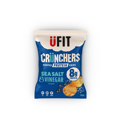 UFIT Crunchers High Protein Popped Chips - Sea Salt & Vinegar 35g