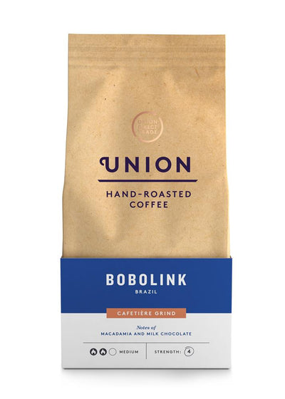 Union Hand-Roasted Coffee Bobolink Brazil - Cafetiere grind