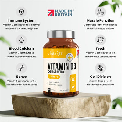 Vitamin D3 - 4000iu - 425 day supply