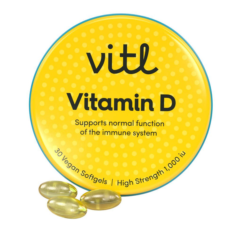 VITL Vitamin D Pocket Pack - 30 High Strength 1000iu Softgels