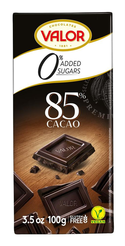 Sugar Free 85% Dark Chocolate (Vegan & Gluten Free) 100g