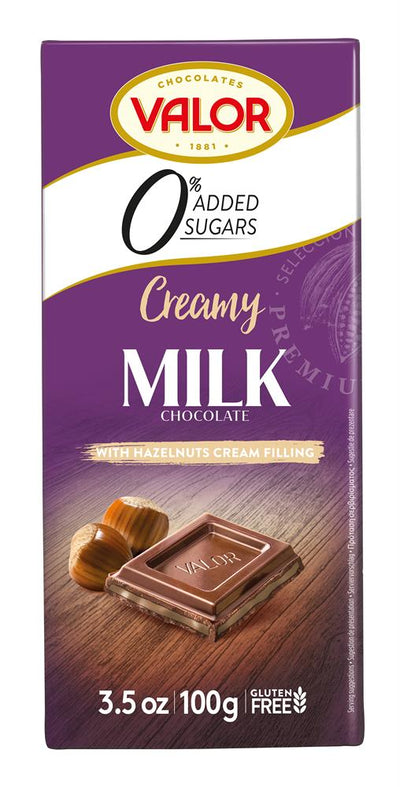 Sugar Free Milk Chocolate With Hazelnut Cream (Gluten Free) 100g