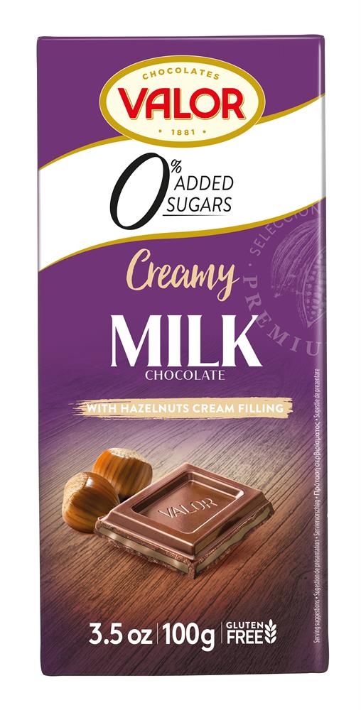 Sugar Free Milk Chocolate With Hazelnut Cream (Gluten Free) 100g