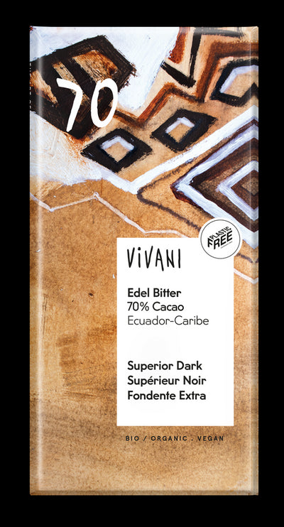 Dark 70% Superior Chocolate Vegan Organic 100g