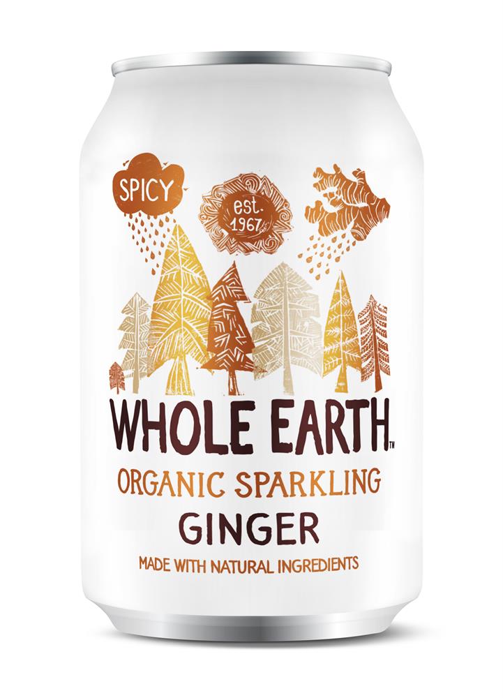 Whole Earth Lightly Sparkling Organic Ginger 330ml