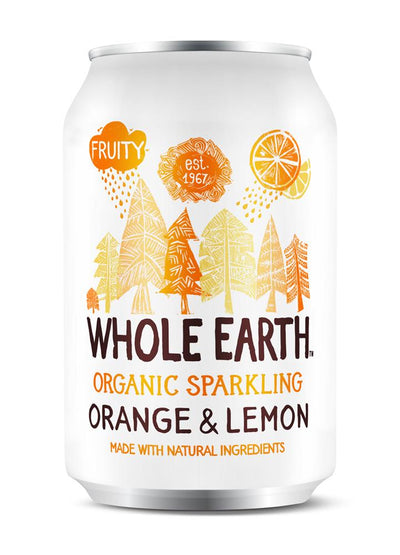 Whole Earth Organic Lightly Sparkling Orange & Lemon Drink 330ml