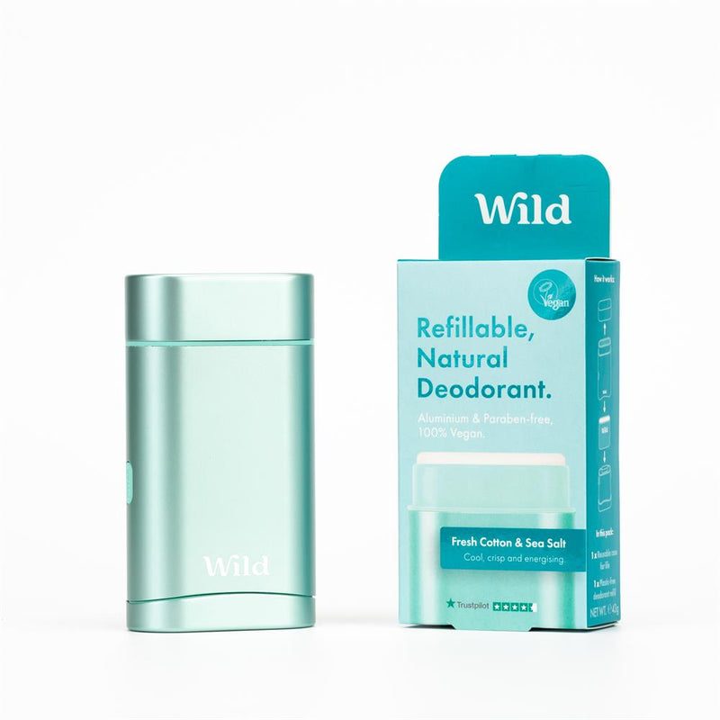 Wild Aqua Case and Fresh Cotton & Sea Salt Deo 40g