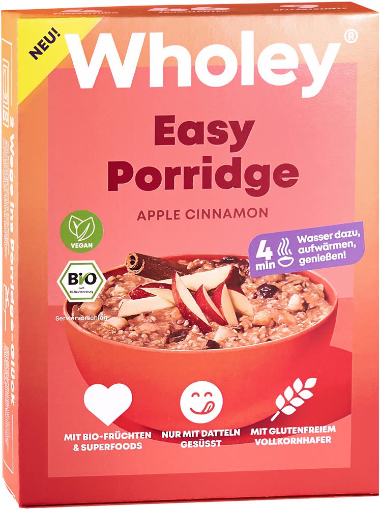 Wholey Easy Porridge Apple & Cinnamon 150g