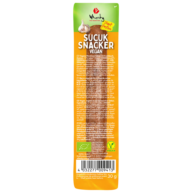 Sucuk Snacker Vegan 30g