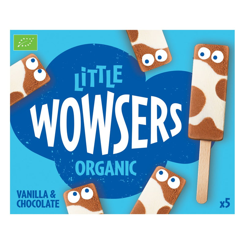 Organic Little Vanilla & Chocolate Ice Cream Lollies 5x65ml