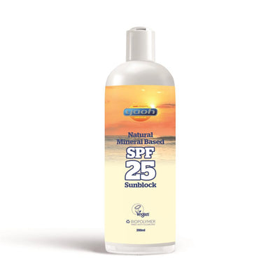 Natural SPF-25 Mineral Based Sunblock 200ml