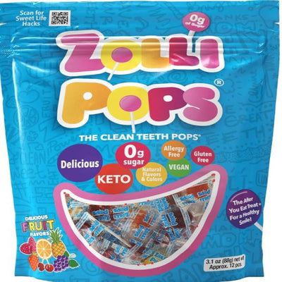 ZOLLIPOPS Variety Fruit Sugar Free Lollipops