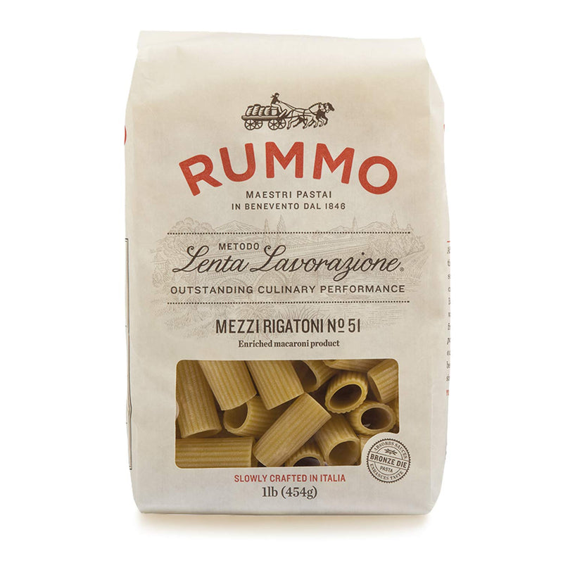 Rummo Lenta Lavorazione Mezzi Rigatoni No.51 (454g)